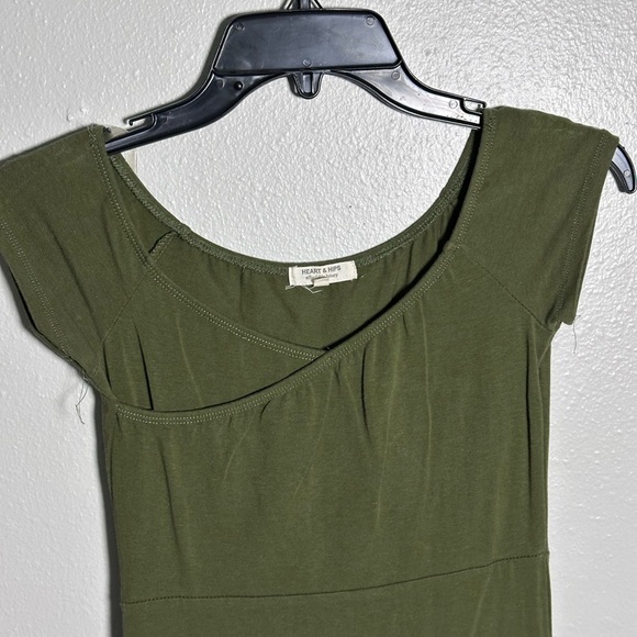 Heart & Hips Women‎ Party Olive Green Bodycon Mini Dress Size Small. - Picture 4 of 8